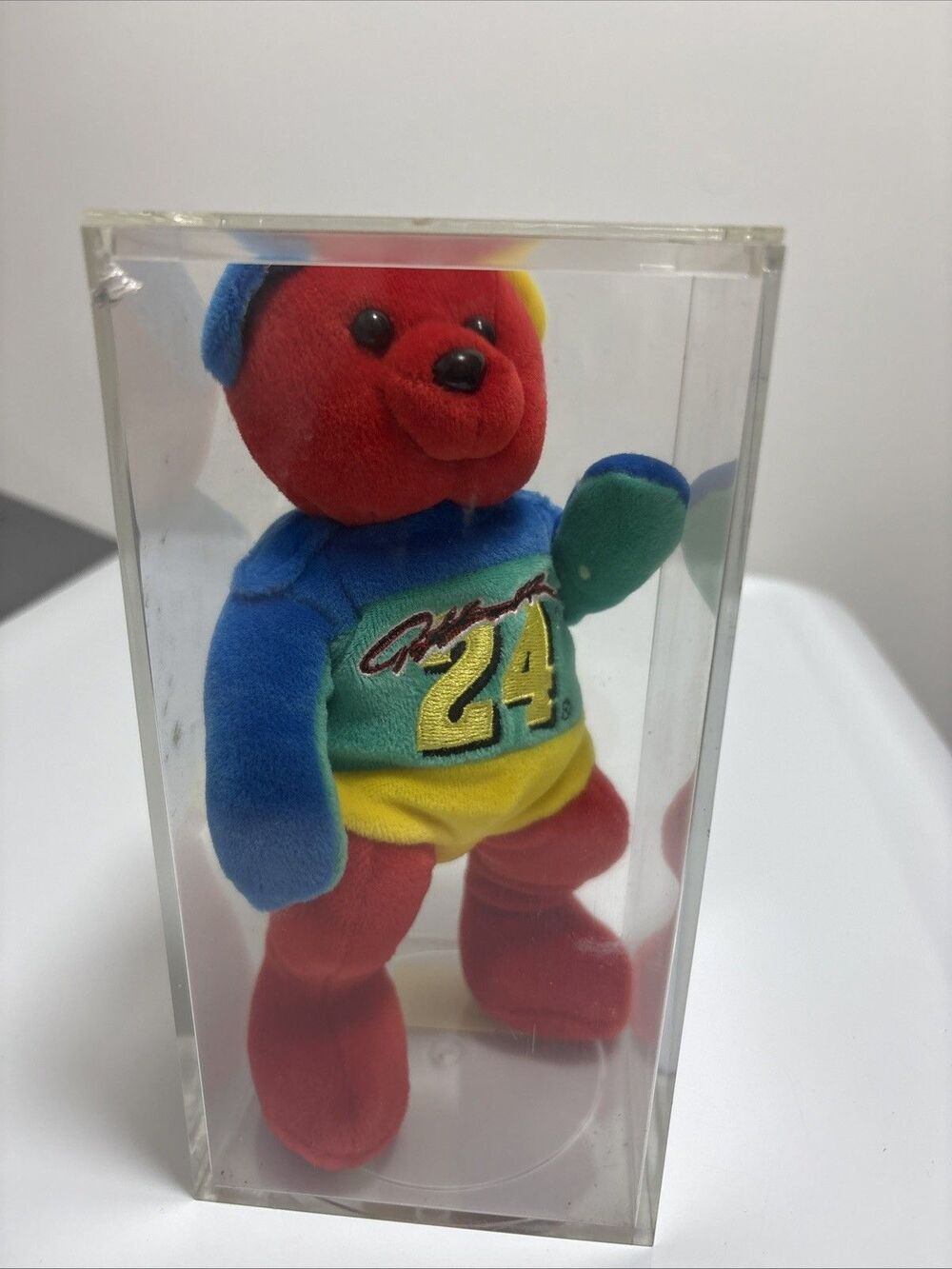 Vtg 1999 Jeff Gordon #24 NASCAR Team beans authentic  Bears Plush 8" Teddy Bear